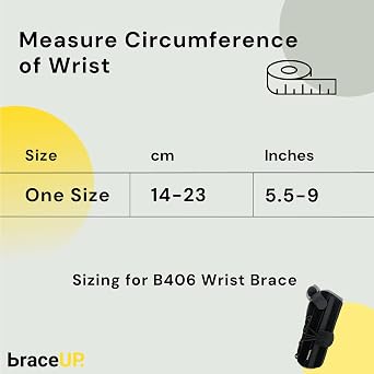 BraceUP Quick Wrap Wrist Brace for Carpal Tunnel, Tendonitis, and Arthritis – Hand and Wrist Support Splint (Left Hand)