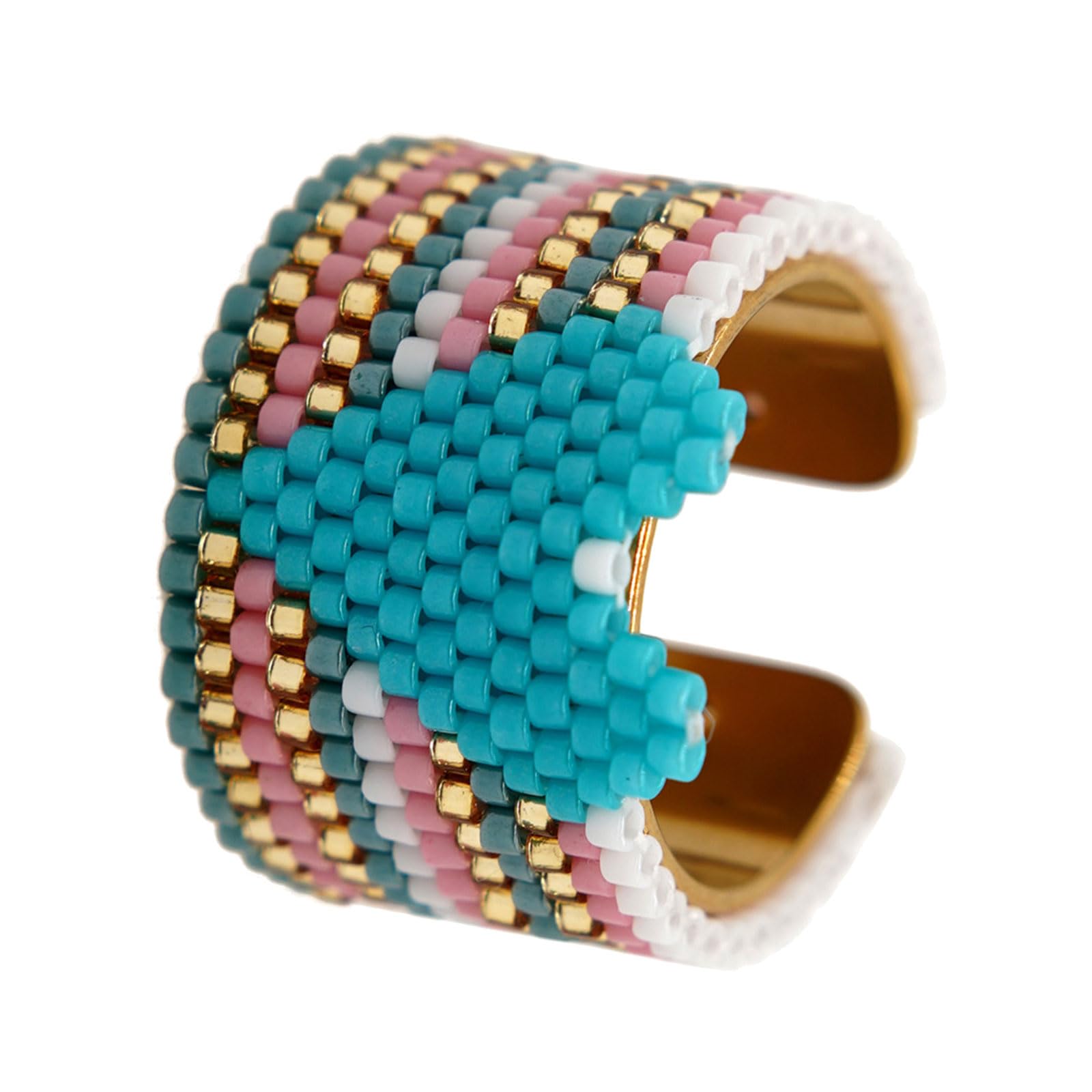Nonconformist Sequined Hoop Heart Molded Plan Old Beads Rustless Permanent Everyday Jewelry Rural Artisanal Jewelry