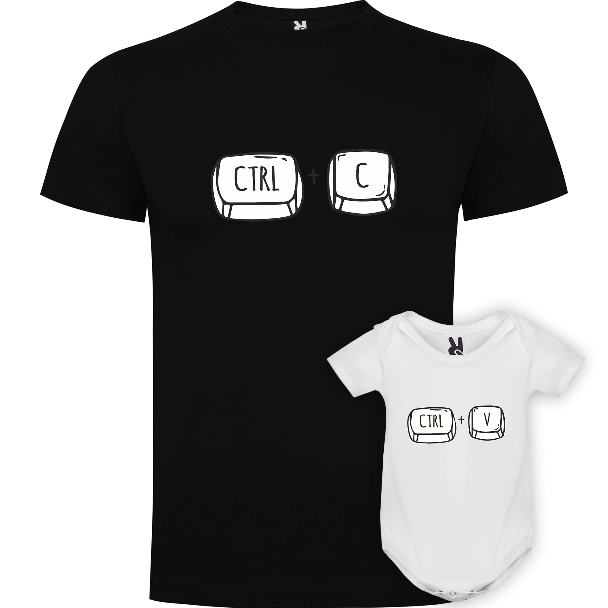 Pack Camiseta Papá y Bebé – Ropa a Juego Divertida – Regalo Original para el Día del Padre o Nacimiento