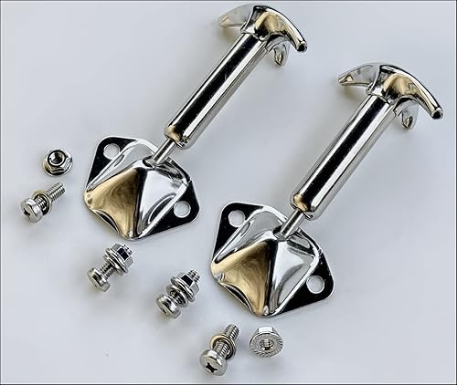 Gancho de capó - Parabrisas - Kit - wHdwr - Inoxidable - Par - AFT Mrkt