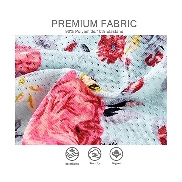 VOENXE-Seamless-Thongs-for-Women-No-Show-Thong-Underwear-Women-5-10-Pack voenxe Seamless Thongs for Women No Show Thong Underwear Women 5-10 Pack (5 Pack Floral Design, Large)