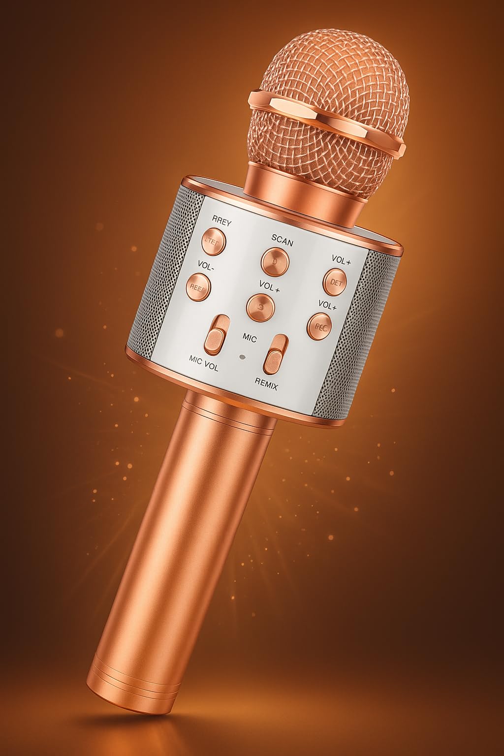 Kids Karaoke Microphone with Speaker Wireless Bluetooth Mic for Singing | Rechargeable Portable Karaoke Mic with LED Lights Sound Effects | Music Singing Toy for Boys Girls Age 3-12 Years