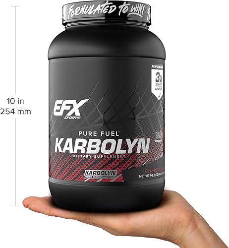Miniatura 117 de EFX Sports Karbolyn Fuel | Polvo de carbohidratos de rápida absorción | Carga de carbohidratos, energía sostenida, recuperación rápida, sin
