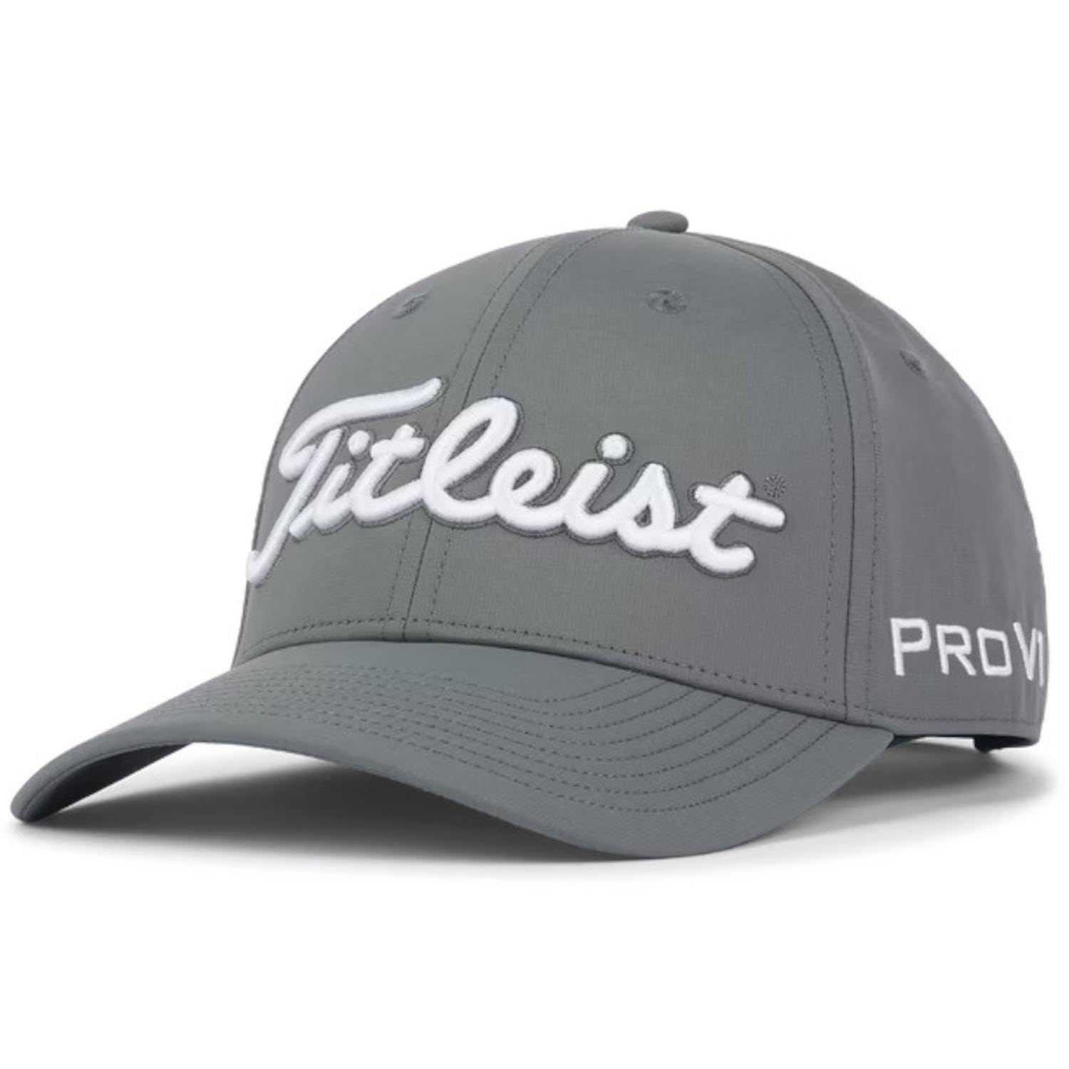 Titleist Golf Tour Performance Hat, Charcoal/White, One size