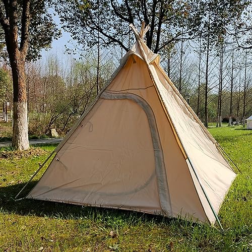 Carpa pirámide algodón 3 estaciones para 2-3 personas miniatura 3