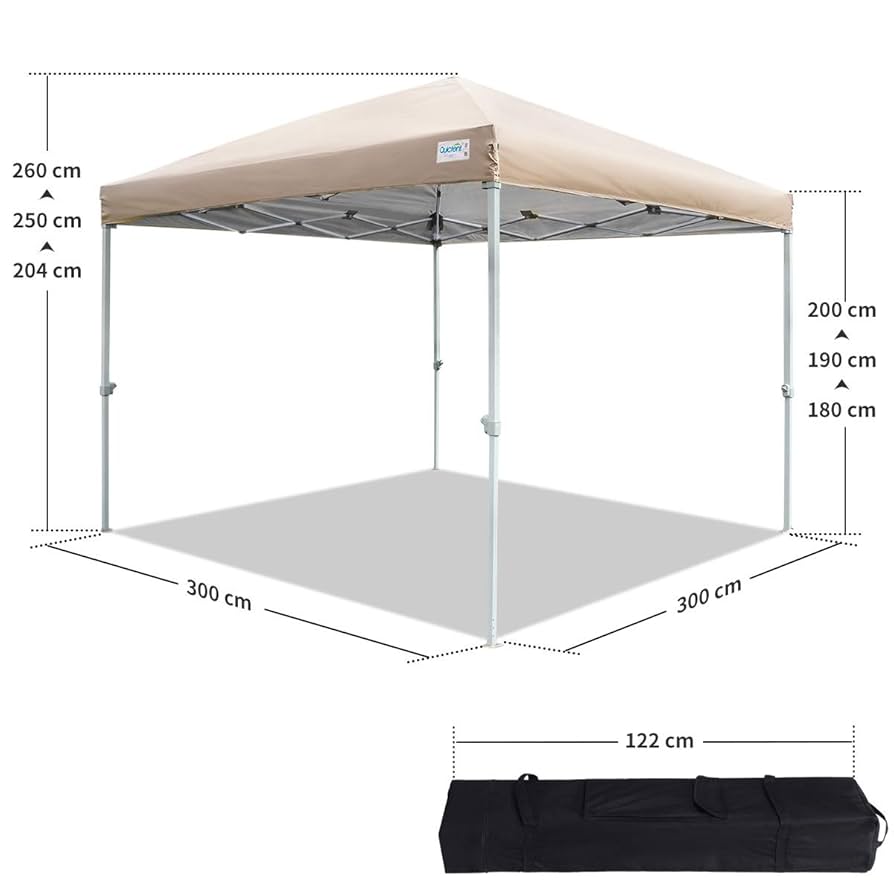 ワンタッチ タープテント 蚊帳テント 3段階調節 UVカット Amazon | ADVANCE OUTDOORワンタッチ タープテント 蚊帳テント 3