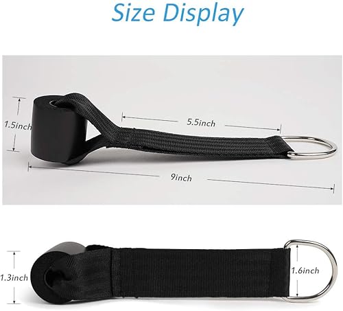 Miniatura 7 de Juego de bandas de resistencia con asas y anclaje de puerta con anillo en D para terapia física, entrenamiento de fuerza, tonificación muscular