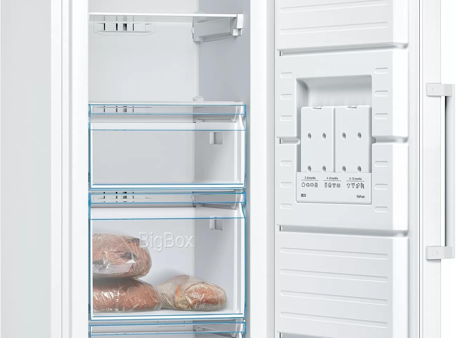 Bosch Série 6 GSN51AWDV Congélateur Vertical Pose-Libre 290 L 5 Tiroirs Blanc 161x70 cm