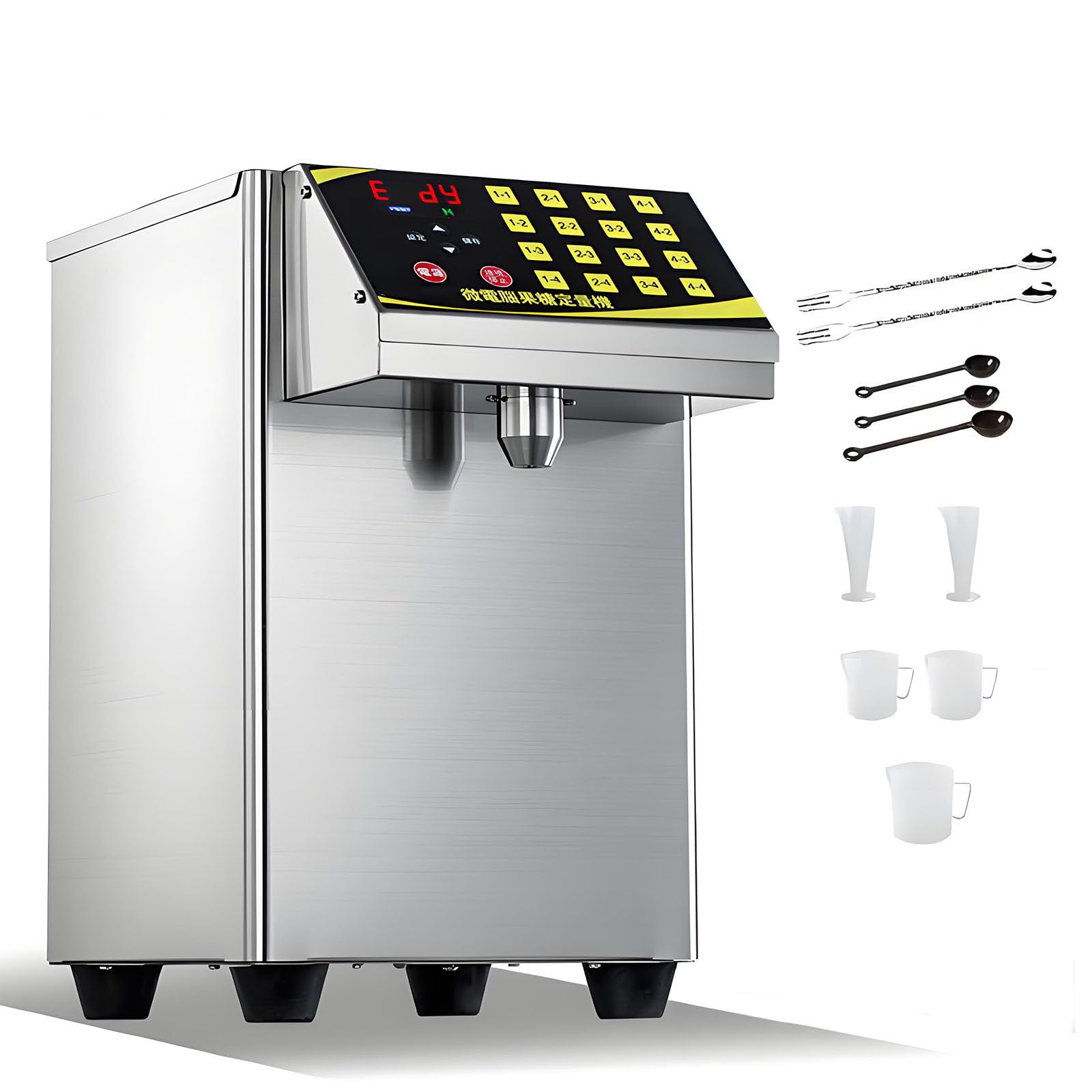 Ymnogjie 360W Fructose Dispenser,Syrup Dispenser Machine StainlessSteel