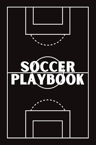 Soccer Playbook: Soccer Strategy Playbook for Coaches - Soccer Coaching Playbook - Soccer Field Diagrams for Drawing Up Plays, Roster Lists, Match Scores, &amp; Coaching Notes