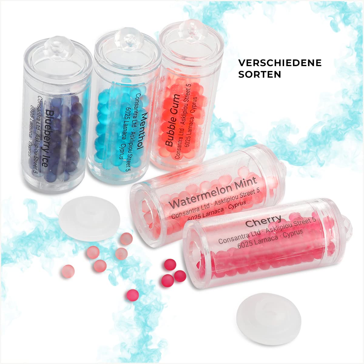 Flavouroom - Cartouche de qualité supérieure avec 100 boules de menthe pastèque pour remplir l'applicateur | Filtre à capsules DIY pour un goût de saveur inoubliable I Boules à clic aromatiques Flavouroom - Cartouche de qualité supérieure avec 100 boules de menthe pastèque pour remplir l'applicateur | Filtre à capsules DIY pour un goût de saveur inoubliable I Boules à clic aromatiques