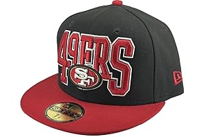 Authentic New 49ers Sideline Black & Red Wordmark & Logo Cap