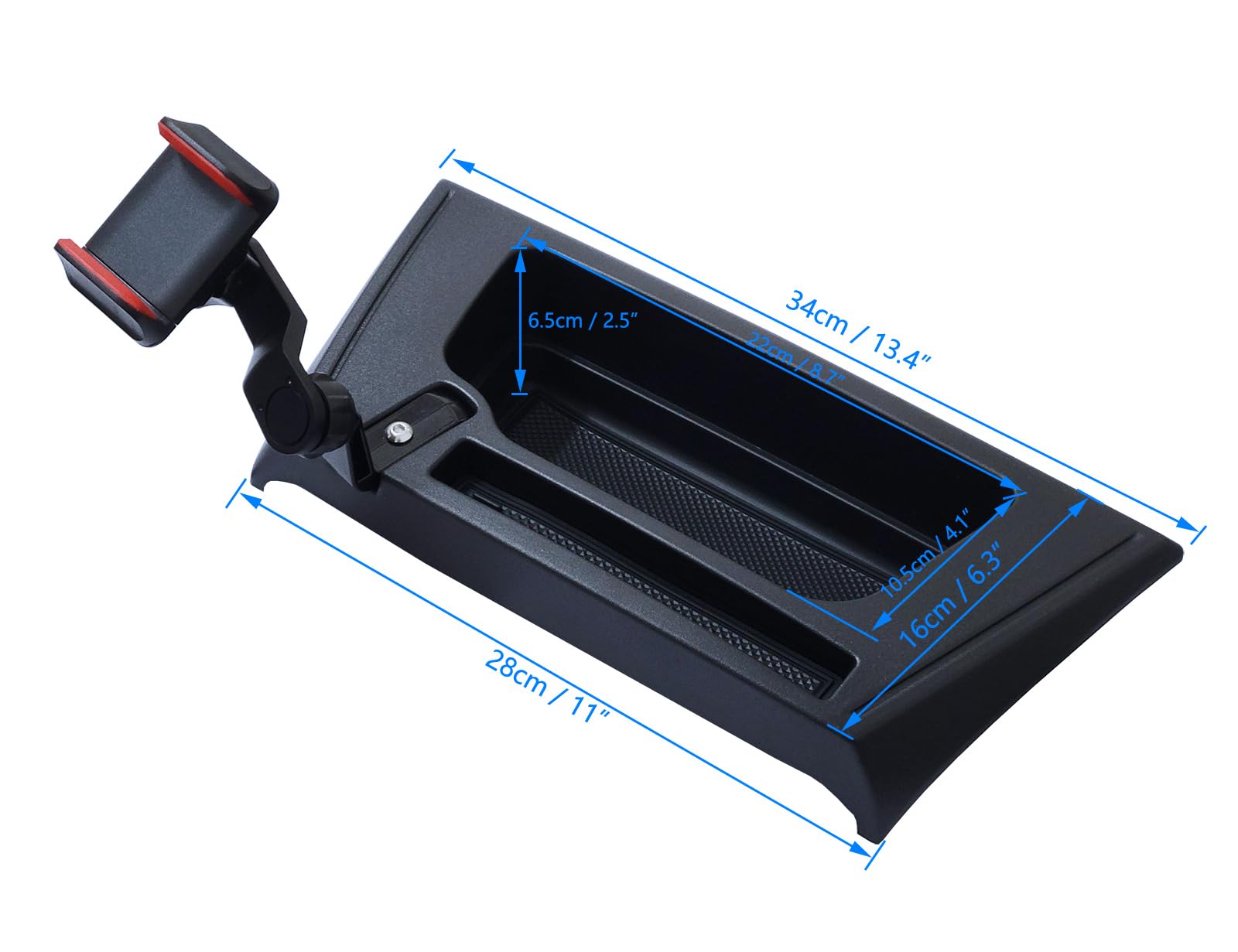 Young Wolf Support de téléphone multi-support pour tableau de bord avec bras d'extension en métal compatible avec Jeep Wrangler 2011-2017 JK JKU
