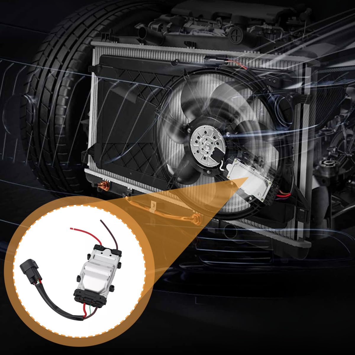 Sylen Kühlerlüfter-Steuermodul Kühlung 3-Pin Kompatibel Mit 3er E46 3er Cabriolet, Compact, 1137328080