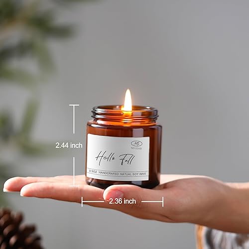 Miniatura 10 de Velas perfumadas de feliz cumpleaños, vela de soja natural para el hogar, vela en tarro vertida a mano, regalos para mujeres, hombres, familias,
