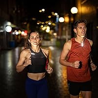 Vista 2 de Knog Plus Free Light - Luces manos libres recargables por USB para correr de noche, ciclismo, seguridad vial