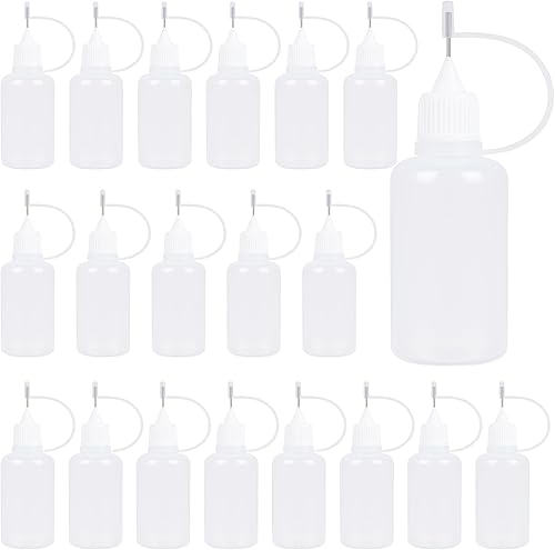 bantoye 10pcs punta de aguja aplicador de pegamento Botella Bricolaje Quilling Herramienta punta de precisión pegamento plástico líquido Dropper