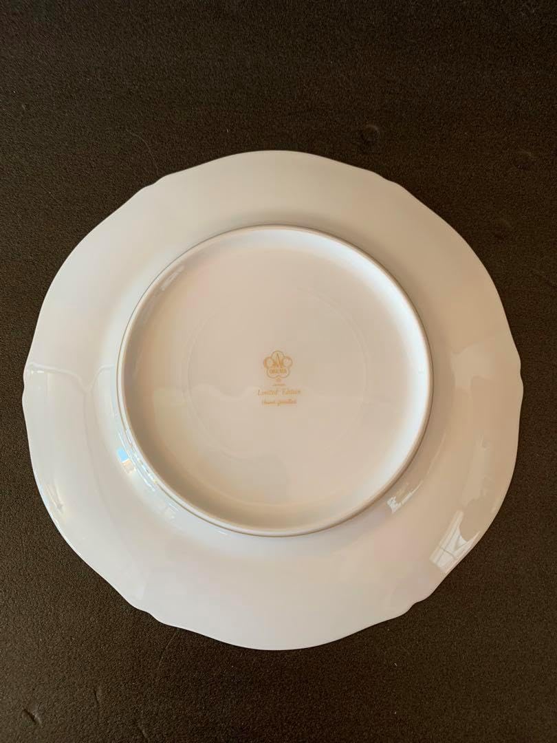 希少品 大倉陶園 花園 プレミアムブルー ケーキ皿 6枚セット