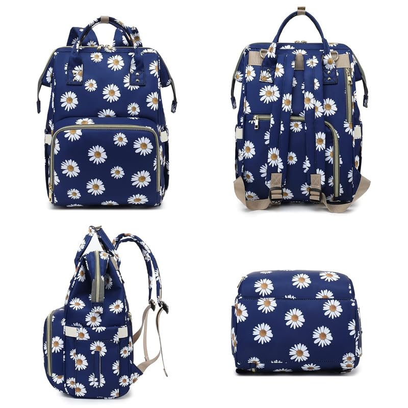 Image of ShopyVid Babies Diaper Bag for Mothers | Maternity Bag for Travel | New Born Baby Diaper Bag for Mother, Multi Compartments, Insulated Bottle Pockets (Waterproof, 17 litres)