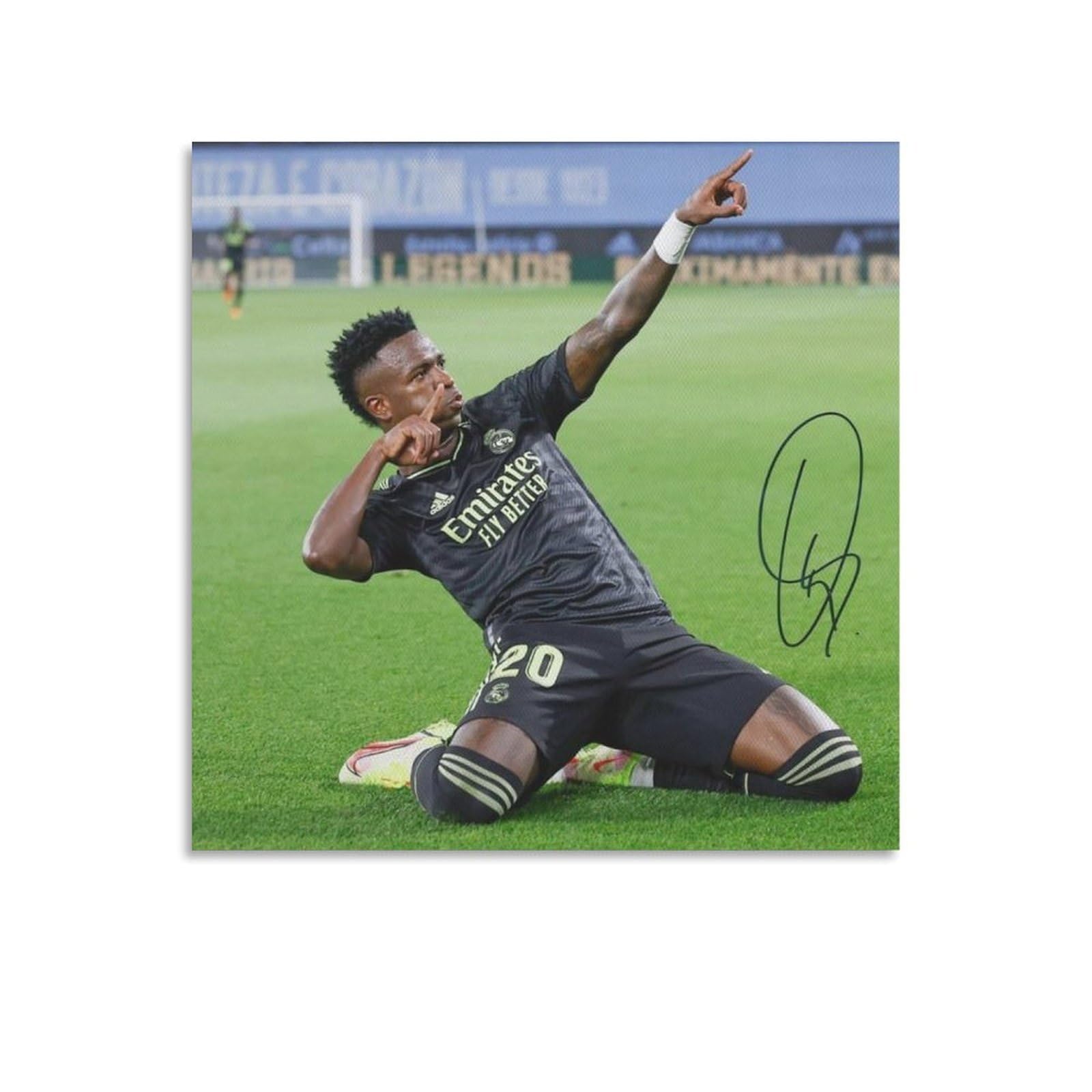 ASUIU Vinicius Jr Canvas Poster Canvas Painting Poster Wall Art Decorative Picture Prints Modern Decor 12x12inch(30x30cm)