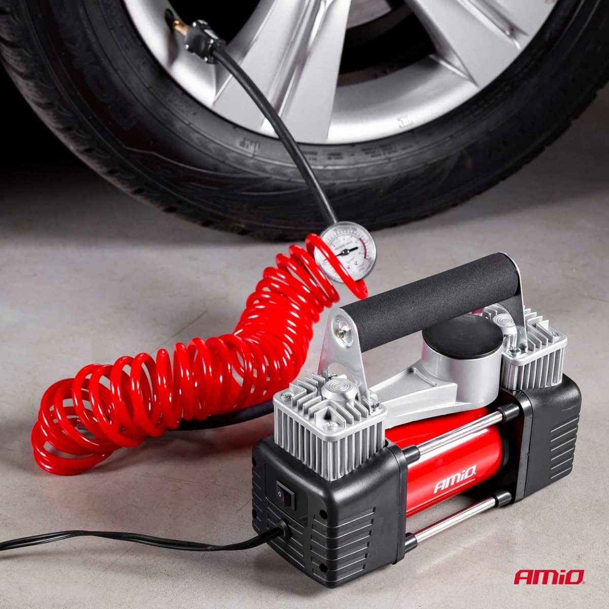 Amio Compresor de Metal ACOMP-4 2 Cilindros 12V HQ