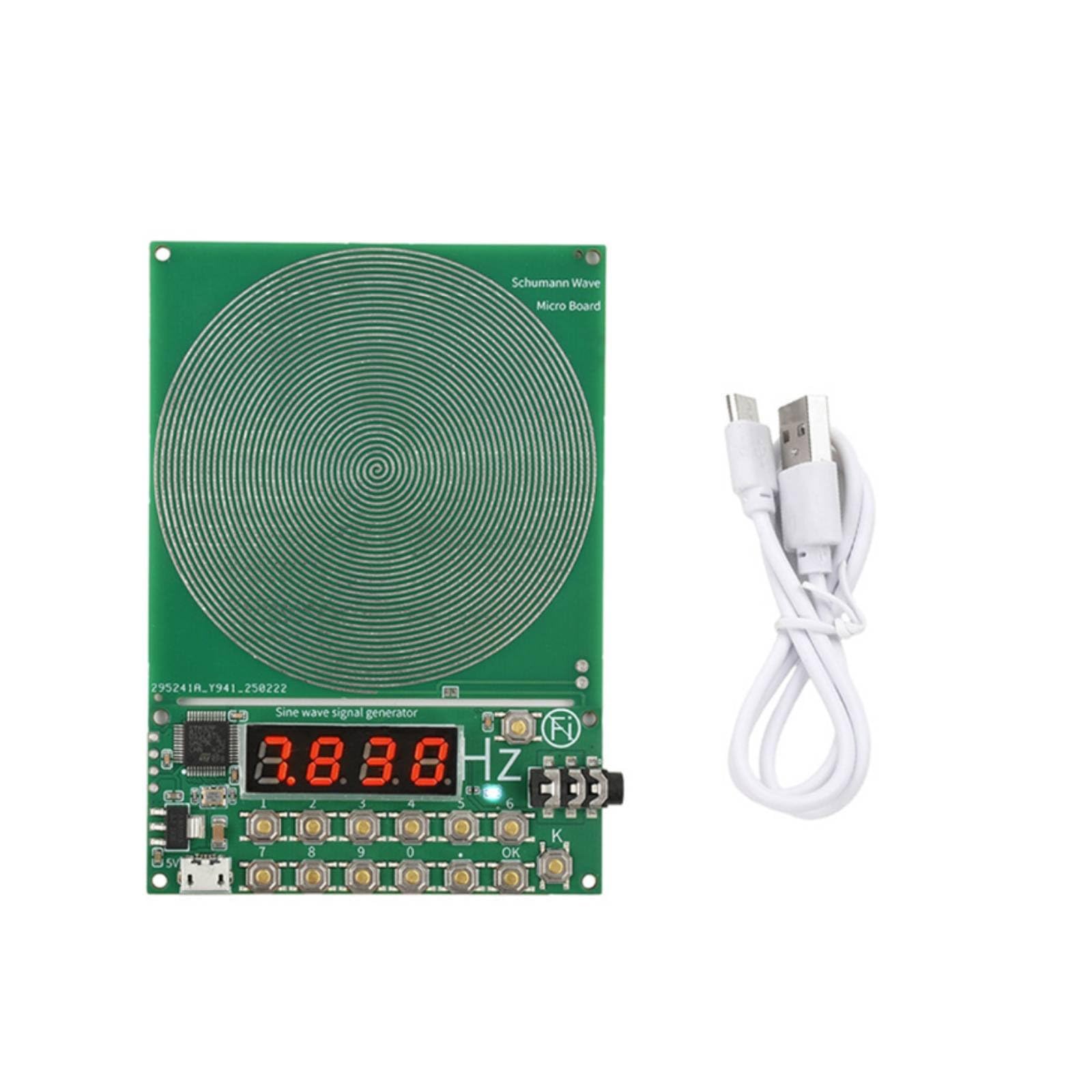 USB Powered Earth Resonance Wave Generator With Shielded Case Sine Wave Generator Digital Display Electronic Module for Sleep Aid, Meditation, Audio Visual Enhancement, without Case-image-19