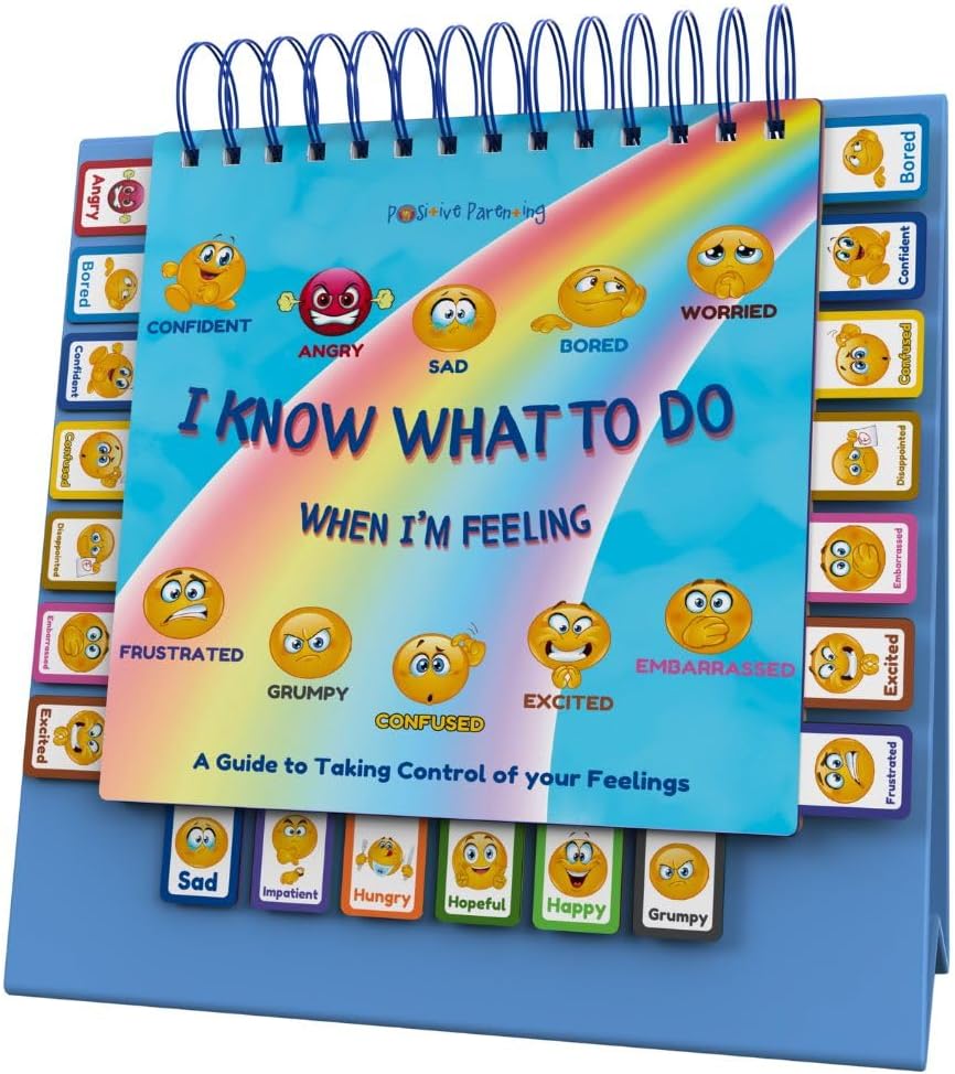 I Know What to Do Cards for Taking Control of Your Feelings/Emotions; Helps Children Identify Their Feelings & Emotions; Hardcover and Laminated Pages