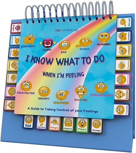 Thought-Spot Sé qué hacer Flipbook: tabla de emociones para niños; materiales de aprendizaje para autismo; Tabla de sentimientos para identificar