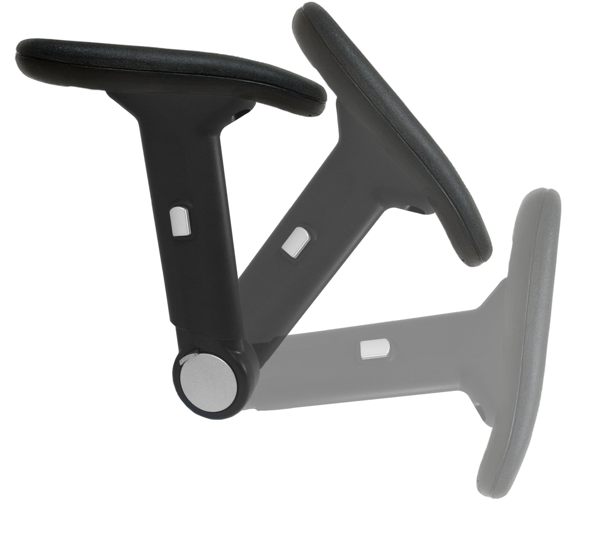 chairpartsonline Height Adjustable Office Chair Armrest w/Arm Pads (Pair) S4761-K - Replacement Arms