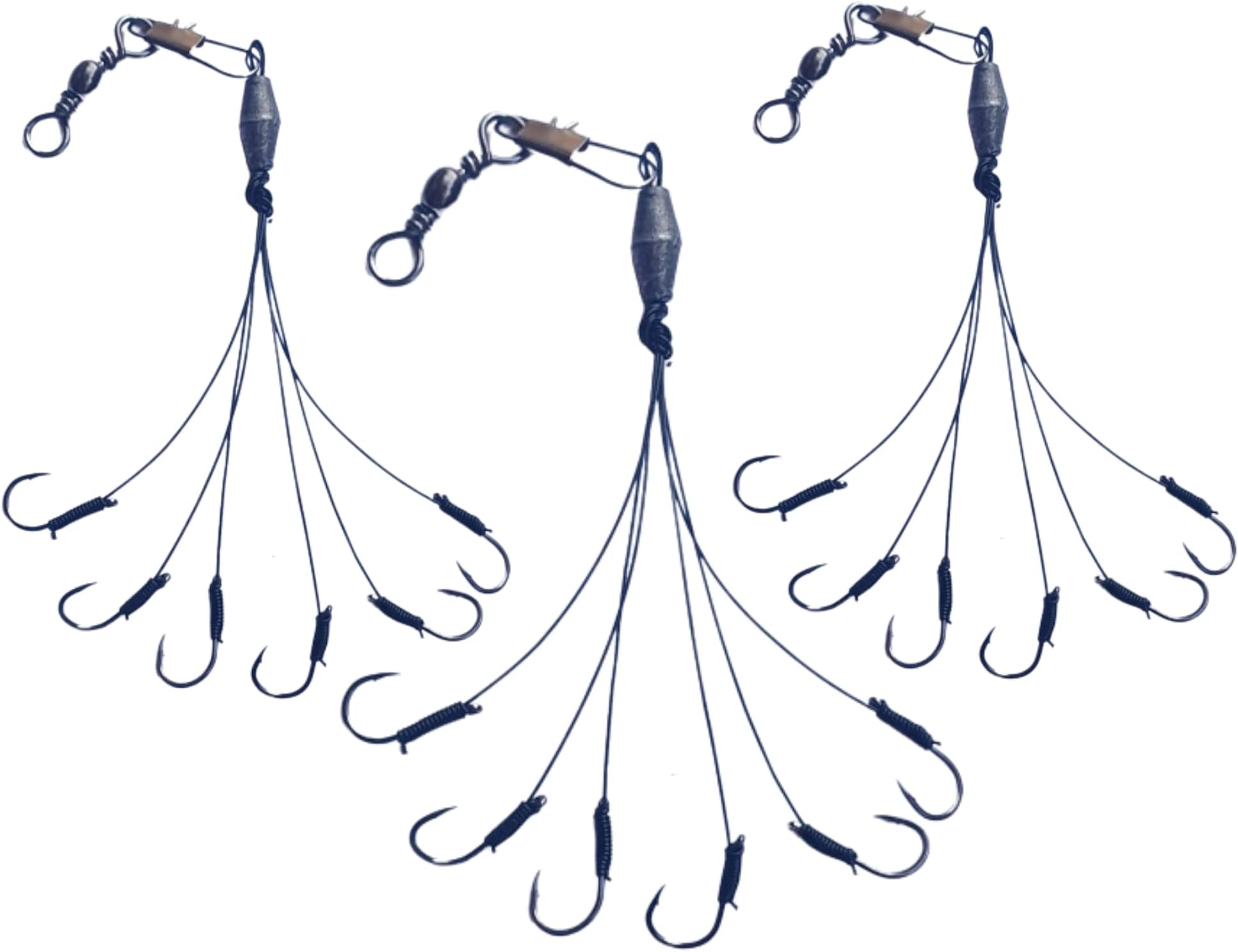 Fishing Hooks Set by Midland Tackle, 3 Pieces for Bass, Crappie, Trout, Walleye and Perch