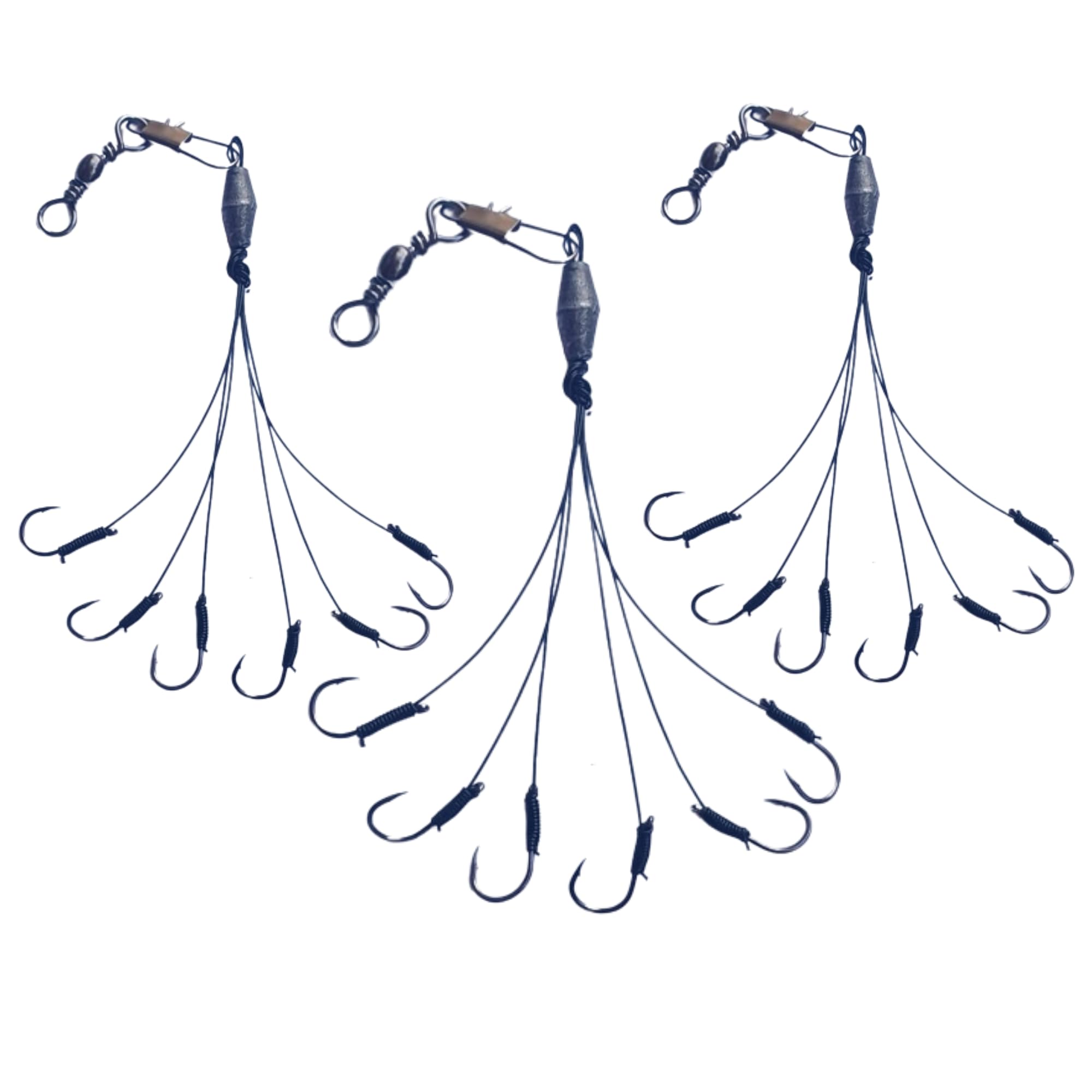 Fishing Hooks Set by Midland Tackle, 3 Pieces for Bass, Crappie, Trout, Walleye and Perch