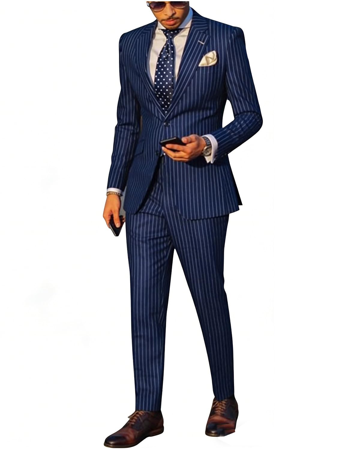 Veste à rayures pour homme moderne cherchant un look chic