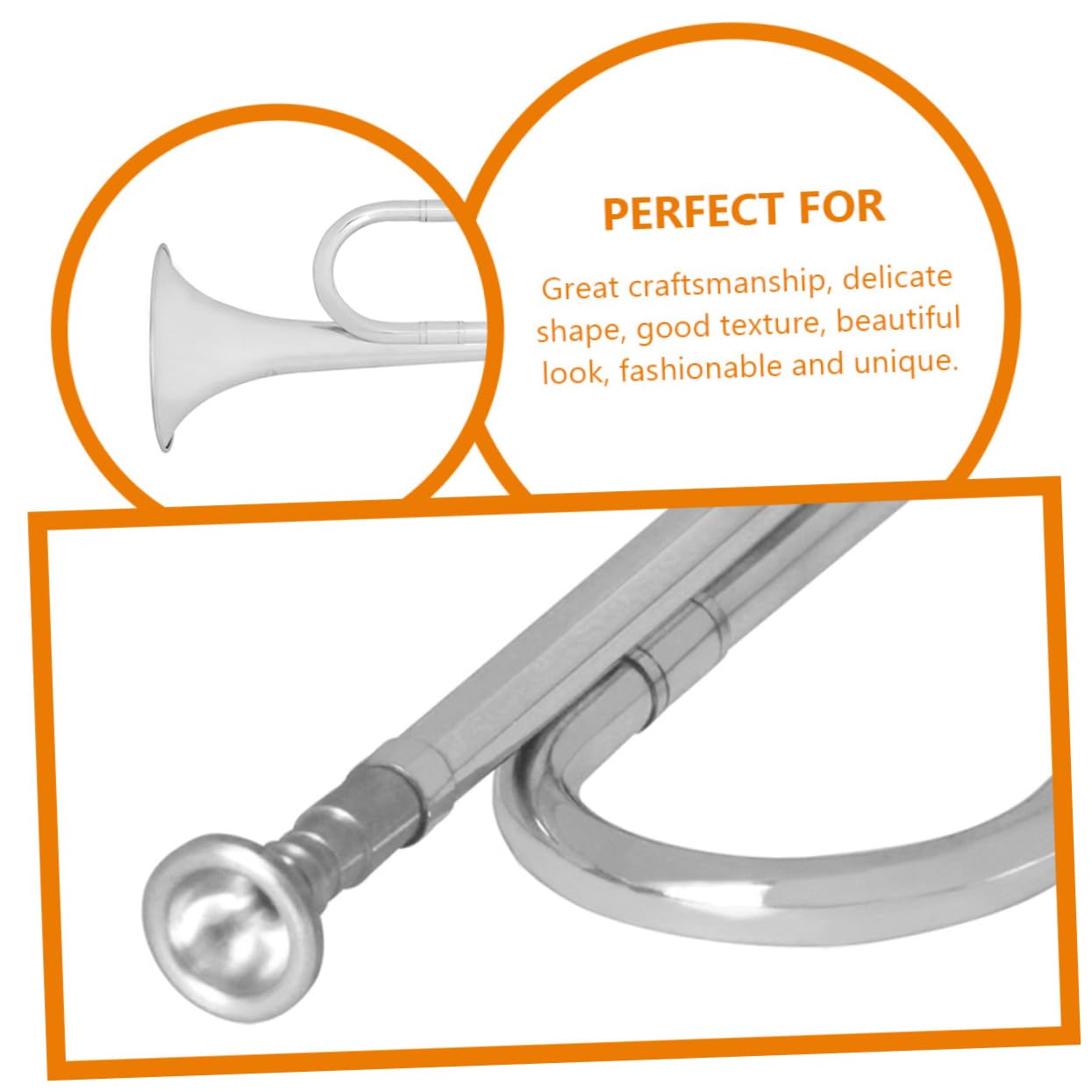 ULDIGI Modern Finish Trumpet in b Flat Teen Musical Plaything Boys and Girls Instrument