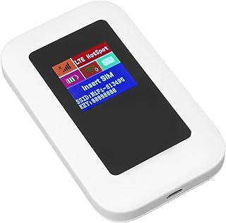 Dispositivo móvel de ponto de acesso 4G LTE, roteador Wi-Fi portátil para viagem, roteador sem fio com cartão SIM, roteador hotspot sem fio, suporta usuários, para Internet segura em casa ou onde quer que você vá