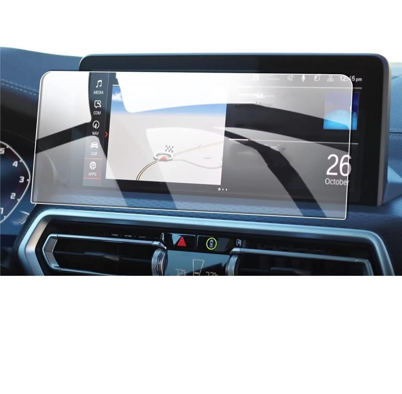 Écran de navigation BMW iX3 anti-rayures : éliminez traces et reflets