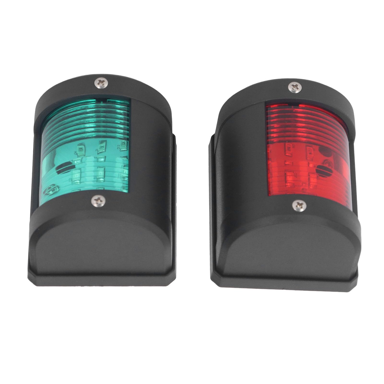 Greensen Luces de Navegación Marinas LED, Luces de Navegación Rojas + Kit Verde para Barco Marino, Luces de Posición de Luz de Señal de Luz de Navegación para Yate de Barco Marino