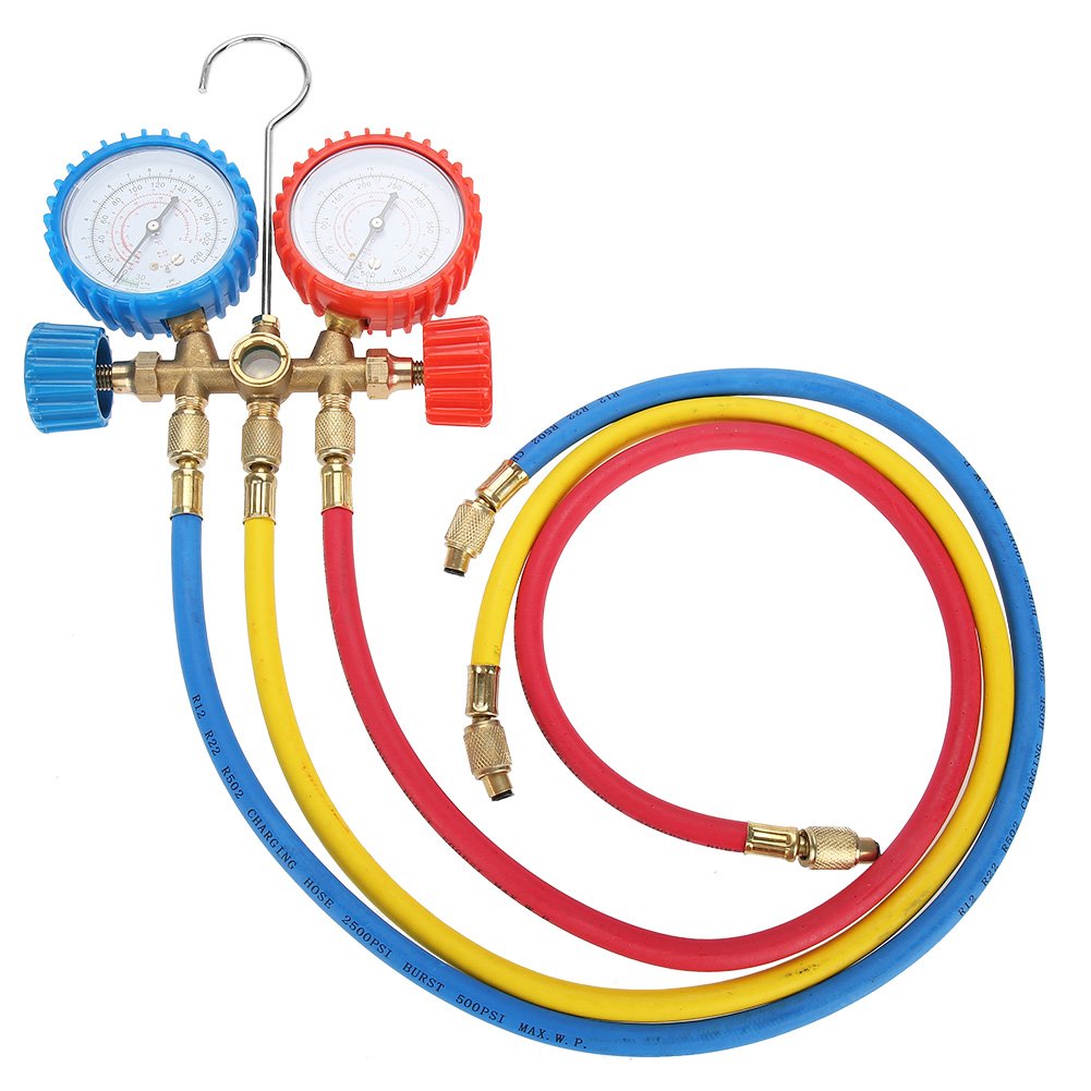 Buy 3 Way A/C Diagnostic Manifold Gauge Set, Refrigerant Air
