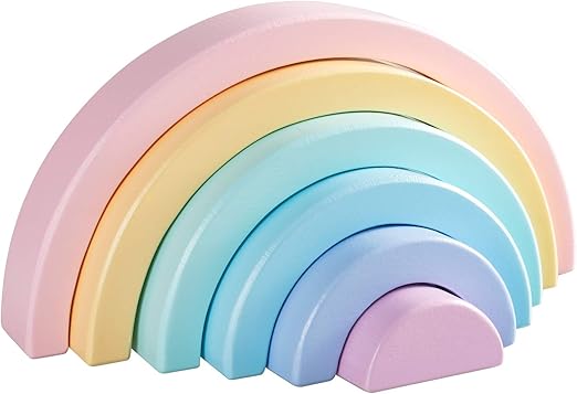 MerryHeart Wooden Rainbow Stacking Toy 