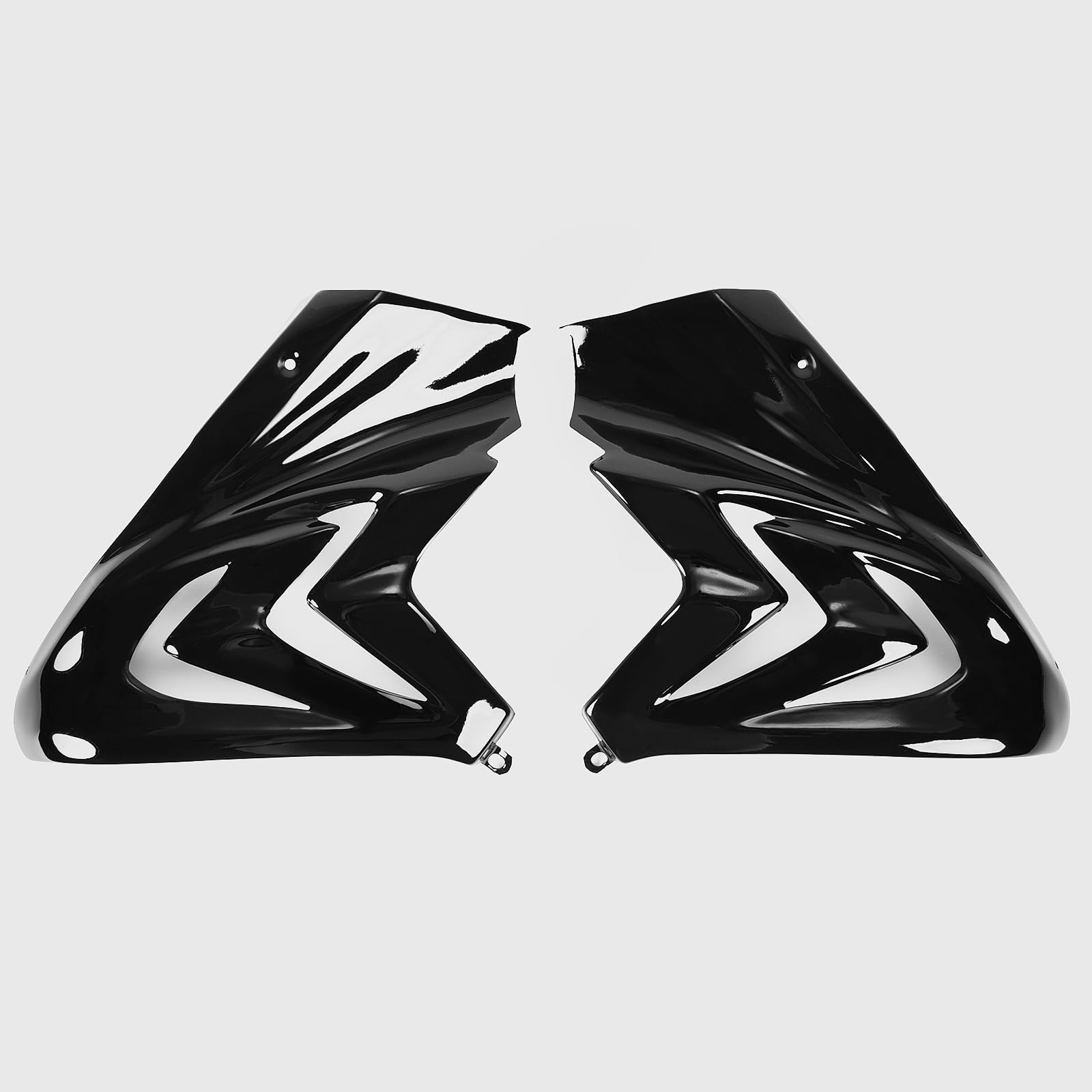 WOOGA Motorrad Seitenverkleidung Abdeckung für Honda CBR650R 2019-2023 Glänzend Schwarz