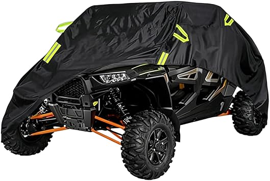 UTV Cover for Yamaha Wolverine X2 1000 2024-2025, Water-Resistant Side by Side UTV Cover All Weather, Heavy Duty Outdoor Sun Rain Storage Protection with Reflective Strip,Green