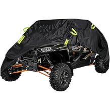UTV Cover for SSR Motorsports Bison 1000U 2020-2026, Water-Resistant Side by Side UTV Cover All Weather, Heavy Duty Outdoor Sun Rain Storage Protection with Reflective Strip,Green