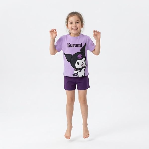 Camiseta Hello Kitty Manga Corta para Niños y Niñas - Camiseta Infantil Transpirable, Suave y Cómoda, Ropa para Verano, Uso Diario y Excursiones - 2