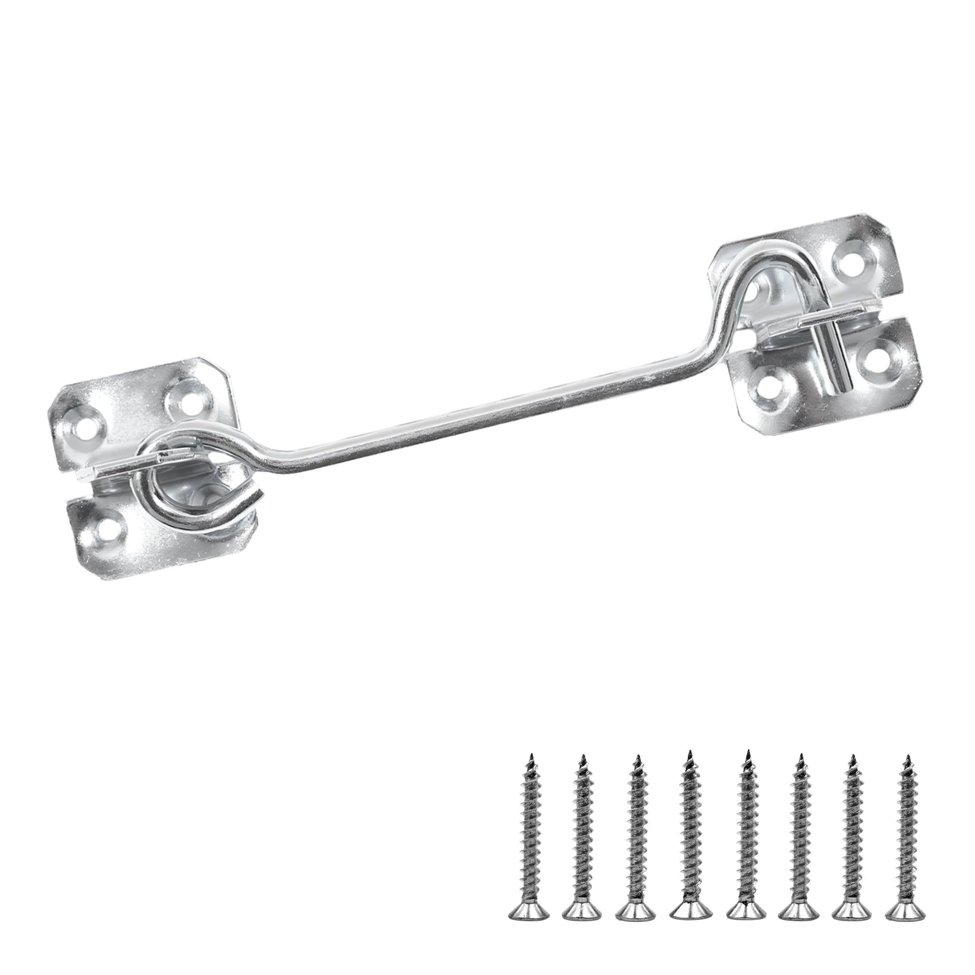 Keypak Zinc Wire Cabin Hook Traditional Style Door Gate Security Hardware Window Locks & Latches Finish And Installation Kit (, (L)150Mm)