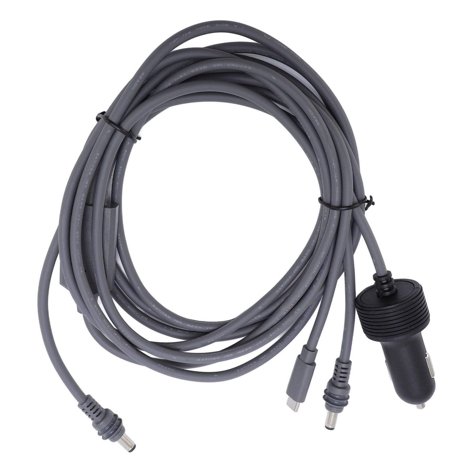 Establo 3 del Cable de Corriente Continua por Satélite en 1 Cargador del Coche para el Material Plástico de Cobre Púrpura del Camión del Coche Rv (#5)