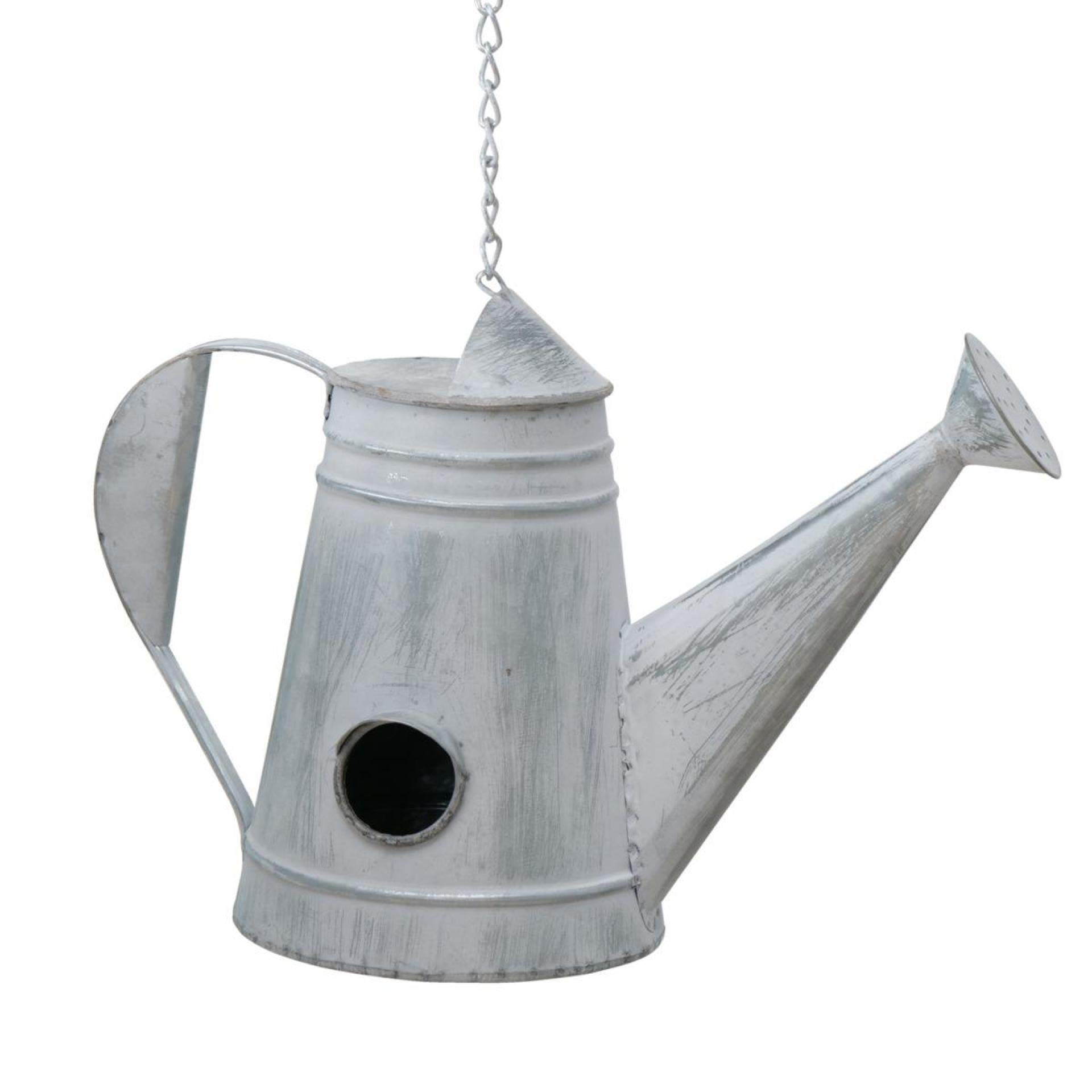CasaJame Vogelhaus Mit Zinkdach – Holz, Schwarz, 15x12x22 Cm, Für Garten & Balkon