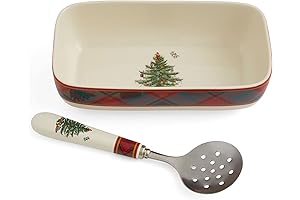 Spode Christmas Tree Collection Cranberry Sauce Serving Dish
