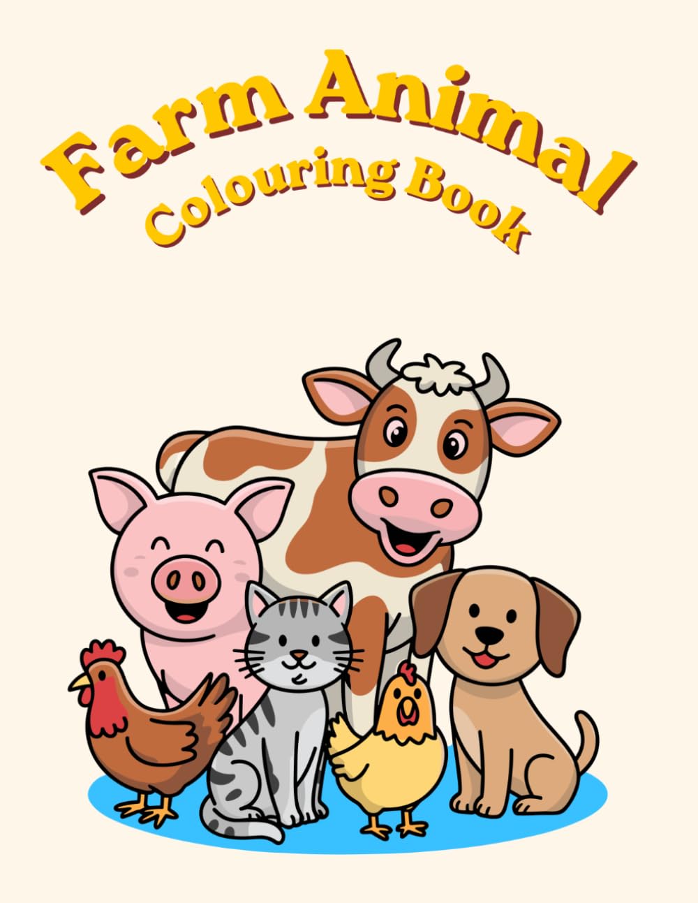 Farm Animals Colouring Book