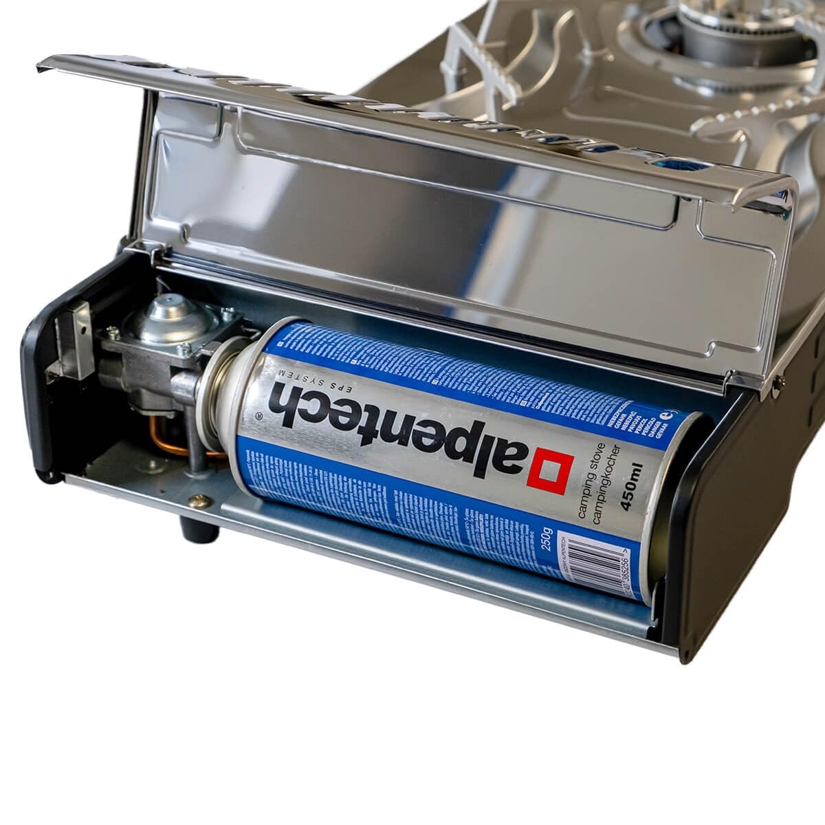 Kartuschenkocher MSF1A 2 flammig inklusive 4 x MSF1A 227g Butan-Isobutan-Mix