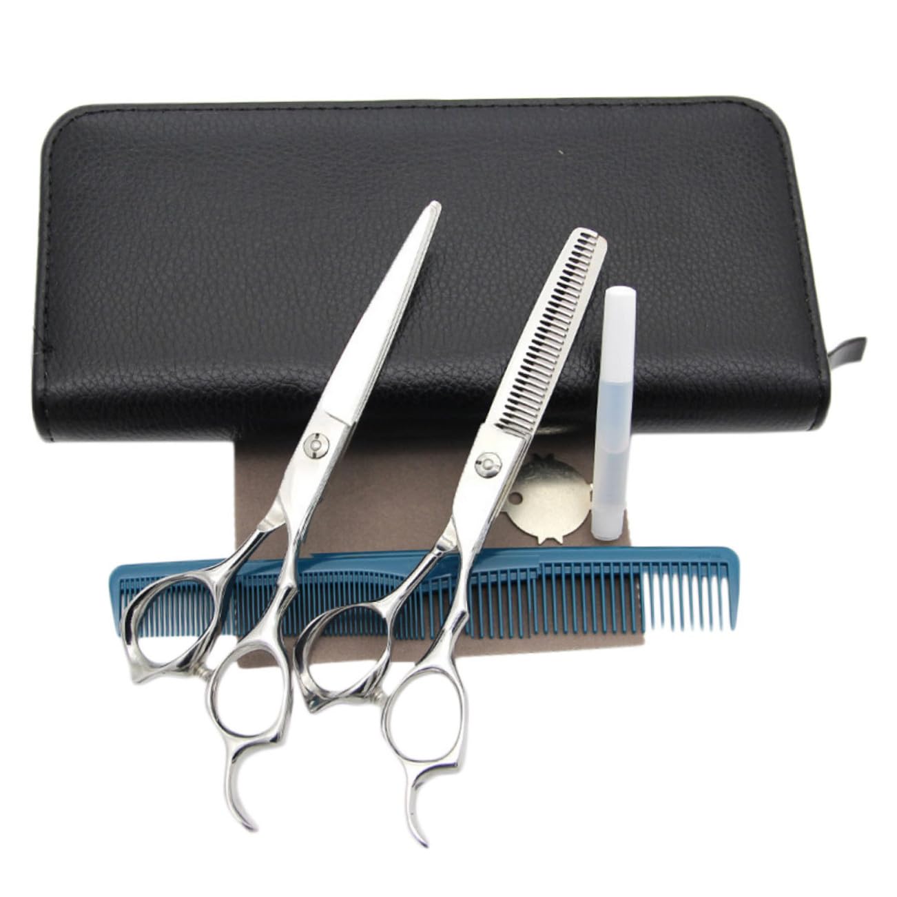 DOITOOL Tijeras de Peluquería de Acero Inoxidable, Corte Uniforme y Diseño Ergonómico, para Uso Diario en Casa y Barbería