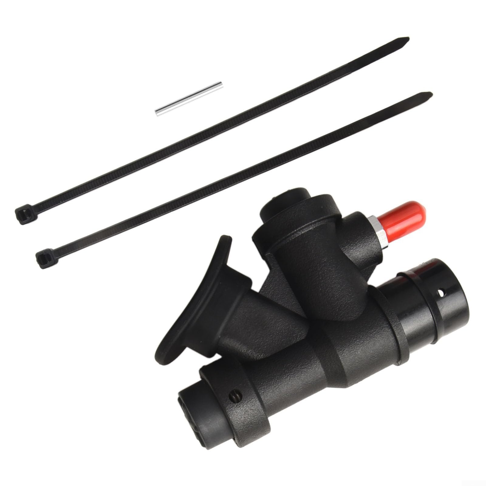K-Type Power Inflator für BCD Tauchen – 45 Grad Winkel, Nylon Konstruktion mit 2,5 cm Schnittstelle, inklusive Haarnadelstange und Kabelbindern